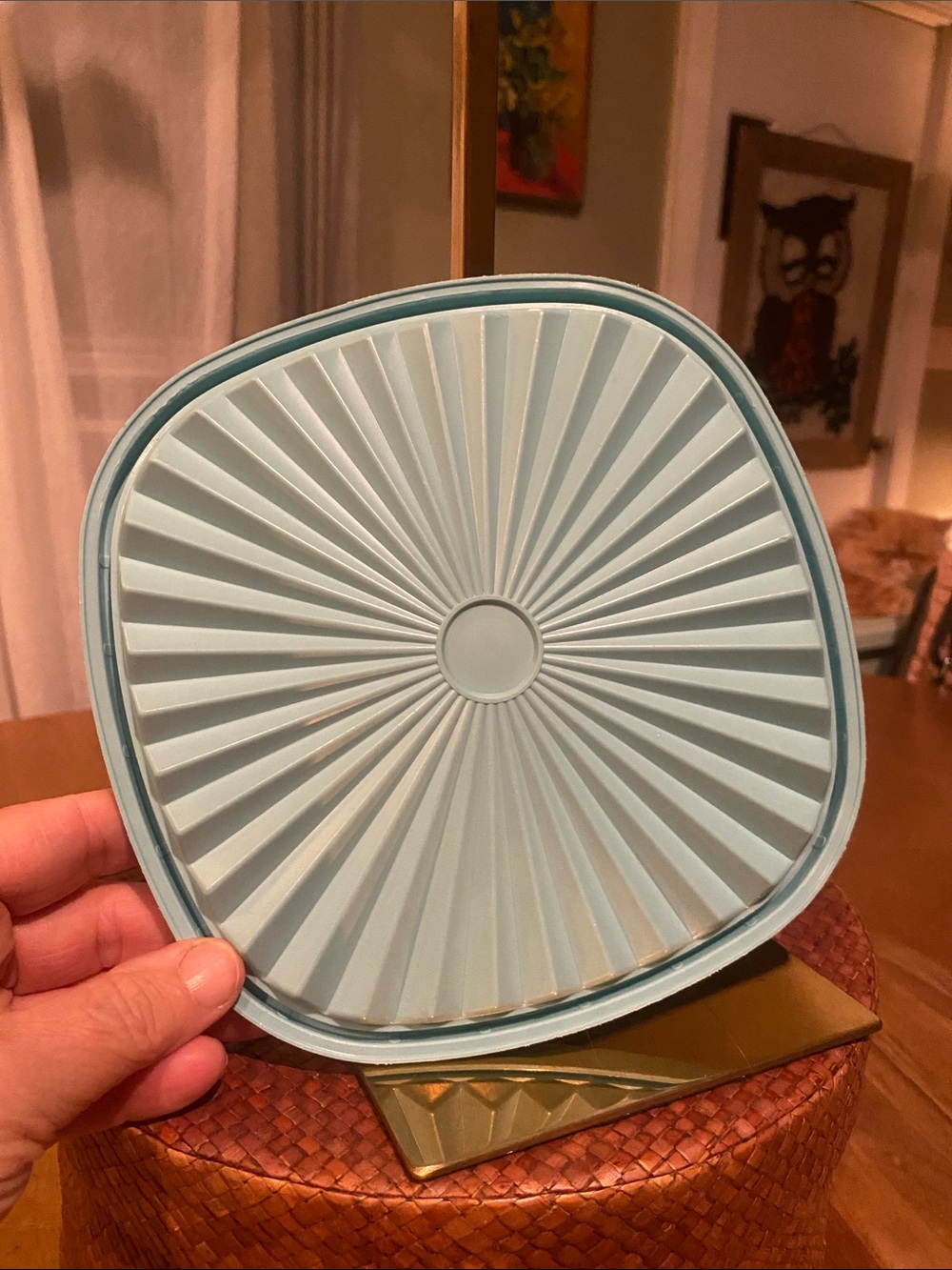 Tupperware tops orange and turquoise color - Picture 4 of 9